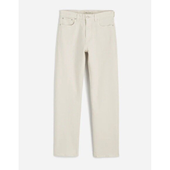 Madewell 1991 Straight-Leg Jean Mens 36 30 White Ecru Relaxed Flex Denim 90s New - Picture 1 of 16